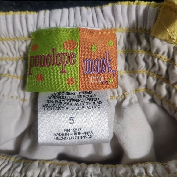 Girl's 5 Years Yellow Blue Lot od 3 Pieces  2 Dresses & Overall - Picture 8 of 16